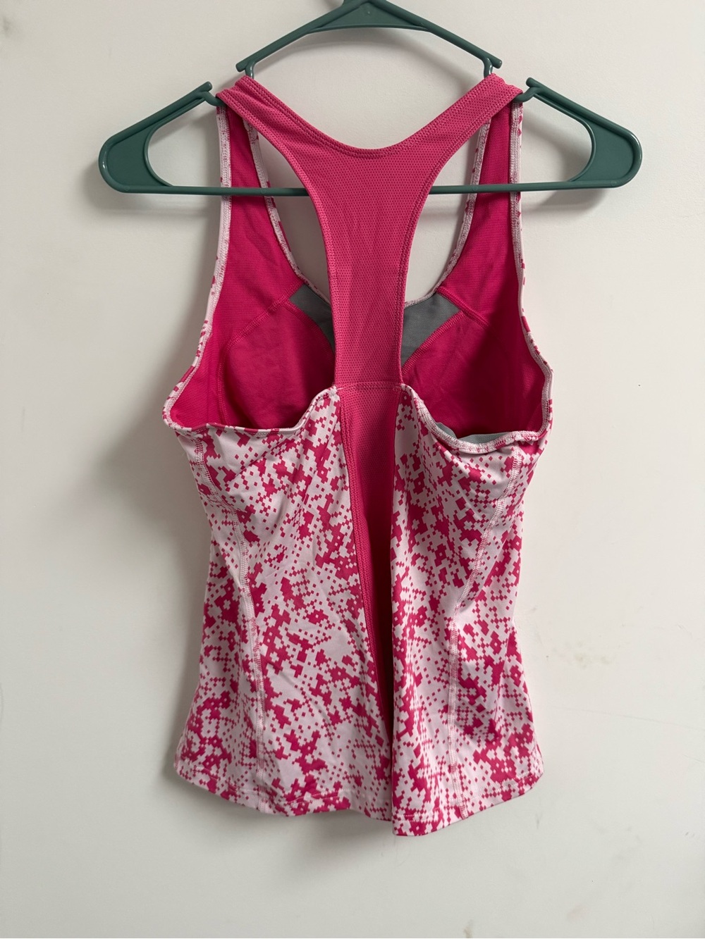 Nike Pink Pixel-Print Racerback Tank - Picture 6 of 6
